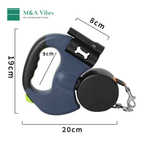 Correa doble retráctil