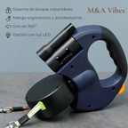 Correa doble retráctil