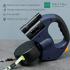 Correa doble retráctil