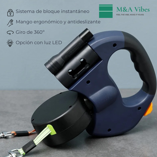 Correa doble retráctil