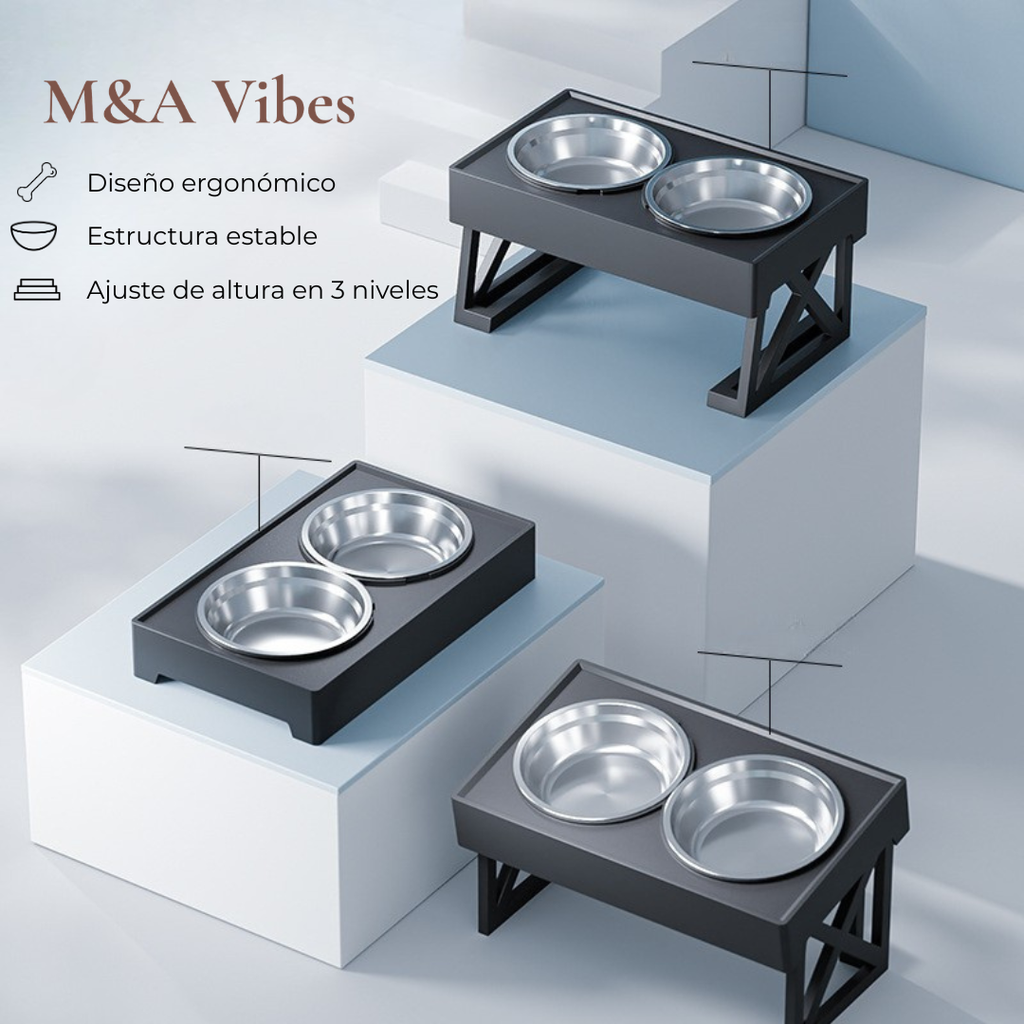 Comedero elevado para mascotas
